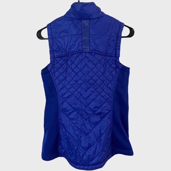 Athleta Rock Springs Sleeveless Blue Quilted Puffer Vest Jacket Women's Small - Picture 3 of 11
